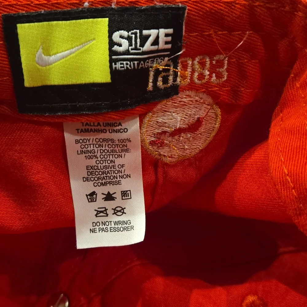 Red Football Cap with H Logo And Patches